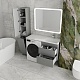 Style Line Тумба с раковиной под стиральную машину Даллас 115 R Люкс Plus подвесная серая – фотография-18